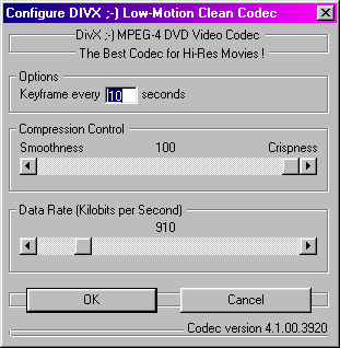 Настройки кодека DivX ;-)